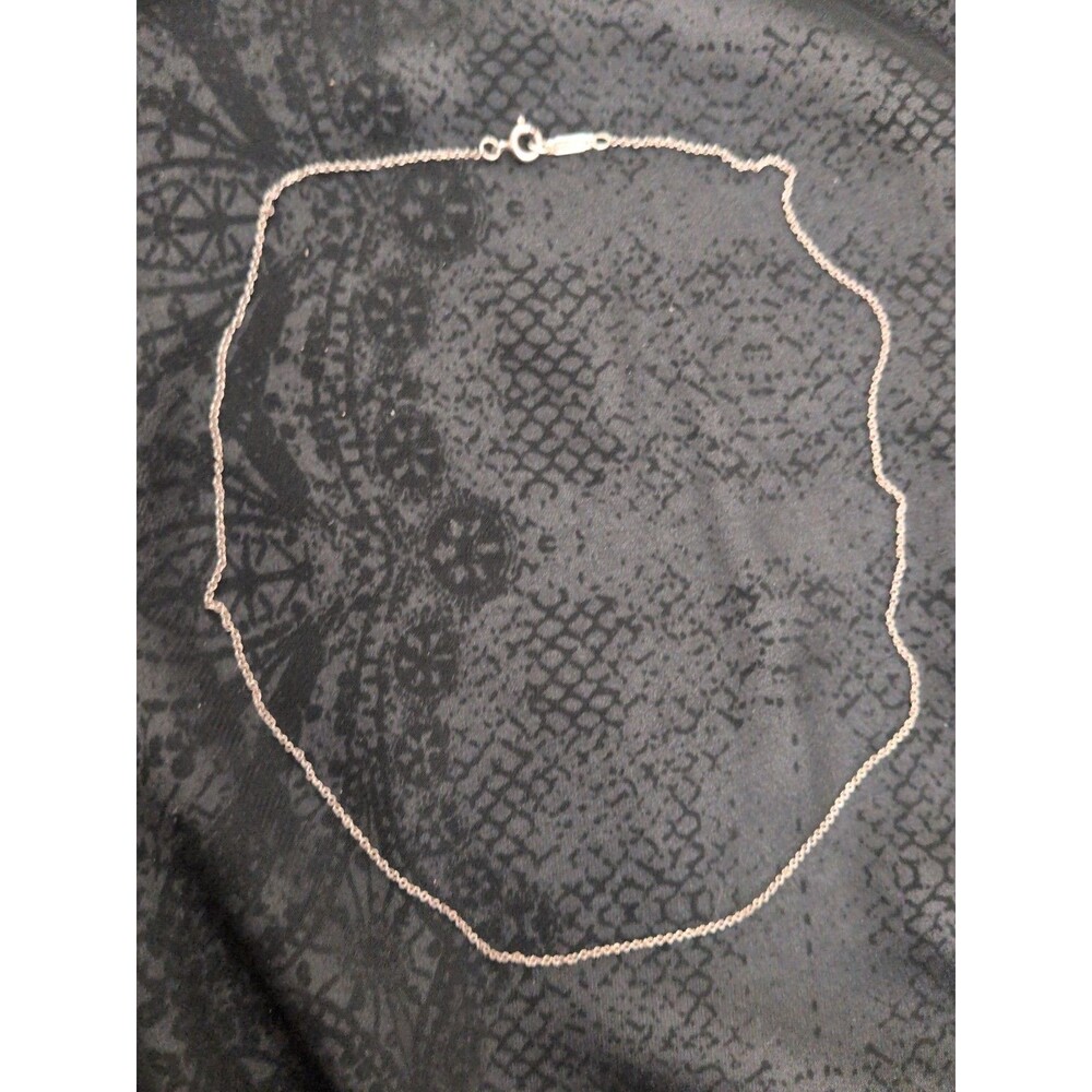 Tiffany & Co Sterling Silver Necklace Chain 18” 925 Signed Fine Link Chain